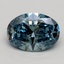 1.08 Ct. Fancy Intense Blue Oval Lab Grown Diamond
