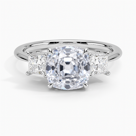 Princess Cut Three Stone Diamond Ring