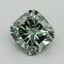 2.06 Ct. Fancy Vivid Pacific Green Cushion Lab Grown Diamond