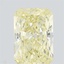 0.62 Ct. Fancy Yellow Radiant Lab Grown Diamond