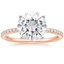 14K Rose Gold Ballad Half Coverage Diamond Ring (1/8 ct. tw.), smalltop view
