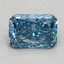 1.51 Ct. Fancy Vivid Blue Radiant Lab Grown Diamond