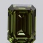 0.96 Ct. Fancy Vivid  Green Emerald Lab Grown Diamond