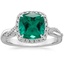 18K White Gold Petite Twisted Vine Halo Diamond Ring (1/4 ct. tw.), smalltop view