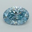 2.04 Ct. Fancy Intense  Blue Oval Lab Grown Diamond