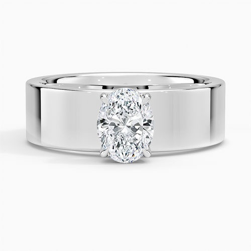 Margot Bezel Ring in Platinum