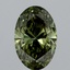 5.51 Ct. Fancy Vivid Green Oval Lab Grown Diamond