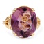 Art Nouveau Amethyst Cocktail Ring