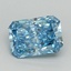 2.70 Ct. Fancy Vivid Blue Radiant Lab Grown Diamond