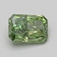 1.54 Ct. Fancy Vivid Green Radiant Lab Grown Diamond