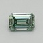 0.48 Ct. Fancy Vivid Pacific Green Emerald Lab Grown Diamond