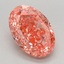 3.18 Ct. Fancy Vivid Pink Oval Lab Grown Diamond