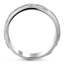 Gemstone Vine Wedding Band, smallside view