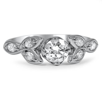 Custom Jolie Celtic Love Knot with Marquise Diamond Accents
