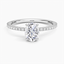 18K White Gold Perfect Fit Three-Quarter Diamond Ring (1/4 ct. tw.), smalltop view