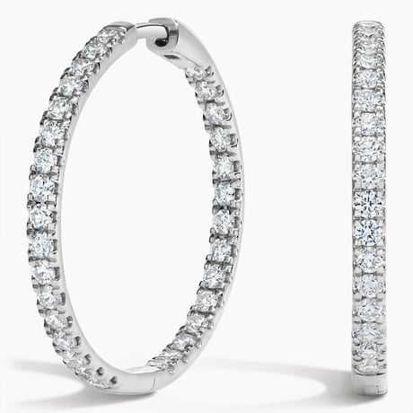 Perfect Luxe Hoop Diamond Earrings