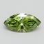 1.50 Ct. Fancy Vivid Green Marquise Lab Grown Diamond