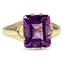 Retro Amethyst Cocktail Ring