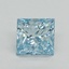 1.61 Ct. Fancy Vivid Blue Princess Lab Grown Diamond