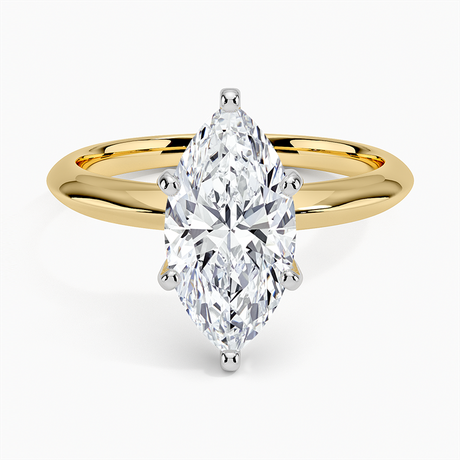 18K Yellow Gold Classic Six-Prong Solitaire Ring