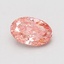 0.75 Ct. Fancy Vivid Pink Oval Lab Grown Diamond