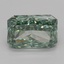 2.03 Ct. Fancy Vivid Green Radiant Lab Grown Diamond