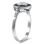 The Sammy Ring, smalltop view on a hand