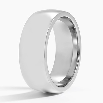 Heavyweight 7mm Wedding Ring in Platinum