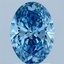 2.03 Ct. Fancy Vivid Blue Oval Lab Grown Diamond
