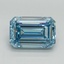 5.13 Ct. Fancy Intense Blue Emerald Lab Grown Diamond