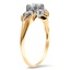 The Clarisa Ring, smalltop view on a hand