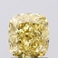 1.52 Ct. Fancy Intense  Yellow Cushion Lab Grown Diamond