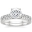 18KW Moissanite Sonora Diamond Bridal Set (1/4 ct. tw.), smalltop view