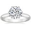 Platinum Catalina Solitaire Ring, smalltop view