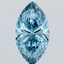 5.15 Ct. Fancy Vivid Blue Marquise Lab Grown Diamond