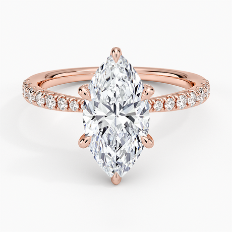14K Rose Gold Freesia 2mm Diamond Ring (1/3 ct. tw.)