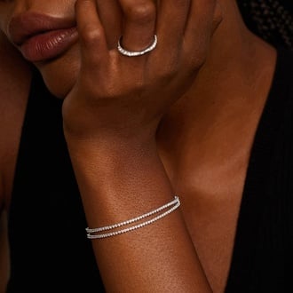 Wrap Lab Diamond Tennis Bracelet (2 1/4 ct. tw.)