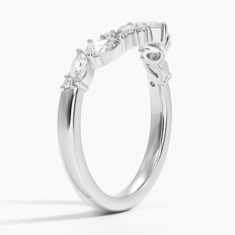 Jacqueline Contour Diamond Ring in 18K White Gold