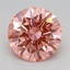 1.64 Ct. Fancy Vivid Pink Round Lab Grown Diamond