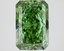 4.41 Ct. Fancy Vivid Green Radiant Lab Grown Diamond