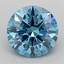 1.51 Ct. Fancy Vivid Blue Round Lab Grown Diamond