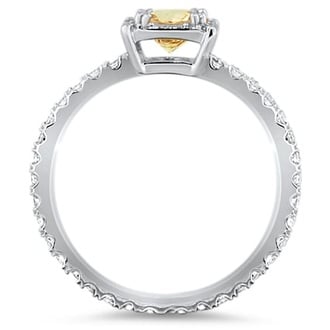 Custom Square Halo Eternity Ring