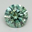 3.15 Ct. Fancy Vivid Pacific Green Round Lab Grown Diamond
