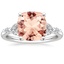 18K White Gold Verbena Diamond Ring, smalltop view