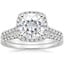 PT Moissanite Odessa Diamond Ring (1/5 ct. tw.) with Sonora Diamond Ring (1/8 ct. tw.), smalltop view