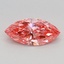 0.64 Ct. Fancy Vivid Pink Marquise Lab Grown Diamond