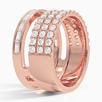 Luxe Abierta Diamond Ring