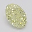 0.70 Ct. Fancy Yellow Oval Diamond