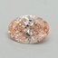 0.53 Ct. Fancy Vivid Pink Oval Lab Grown Diamond