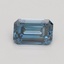1.06 Ct. Fancy Vivid Blue Emerald Lab Grown Diamond